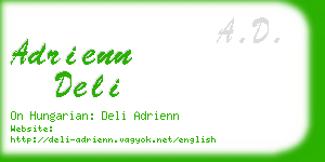 adrienn deli business card